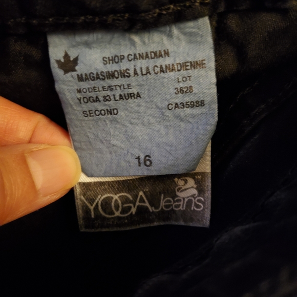 Second Yoga Jeans womens size 16  blue high rise straight leg - Picture 6 of 7